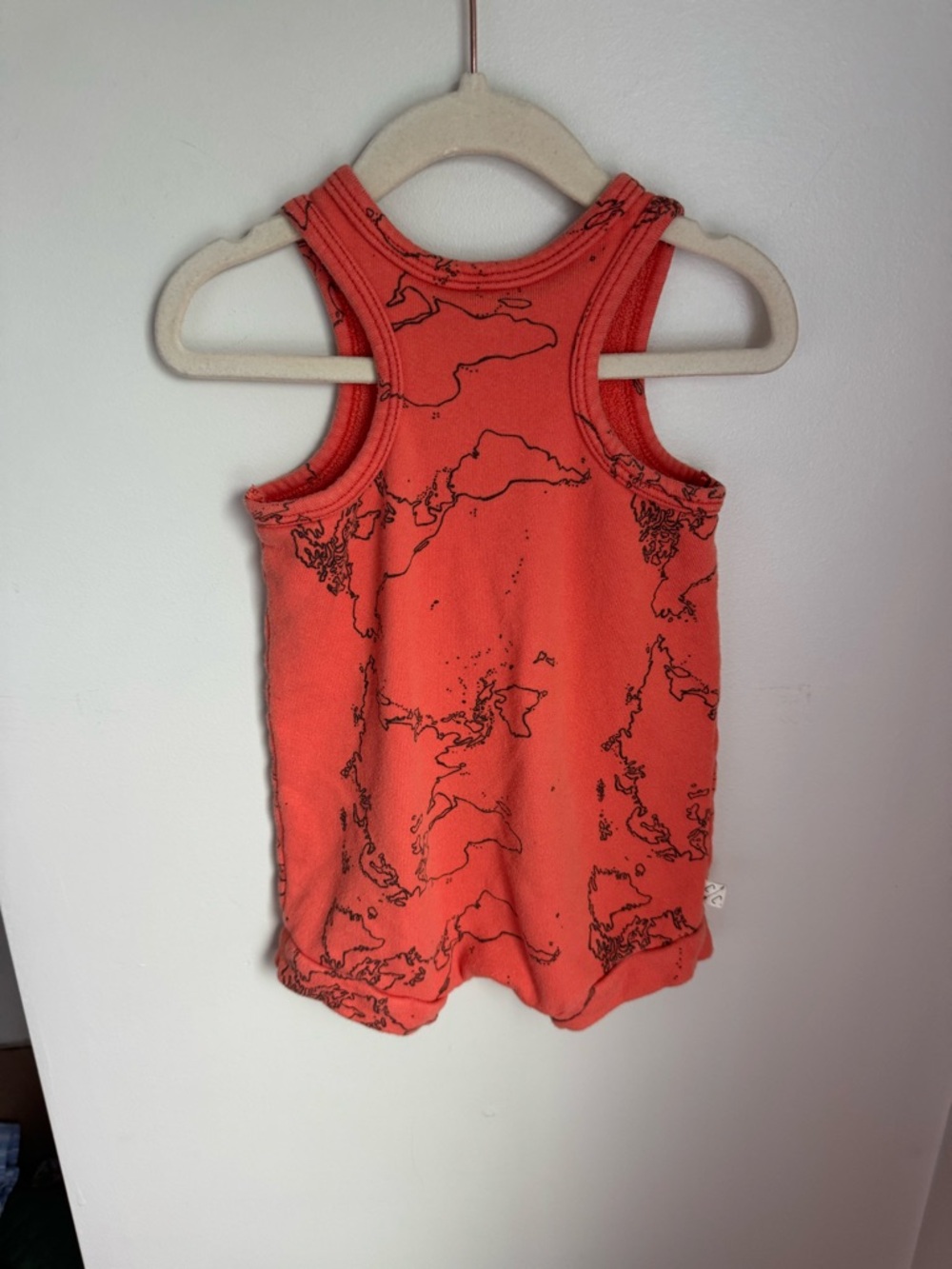 Childhoods Orange Sleeveless Romper World Map Size 12-18 - Picture 5 of 5